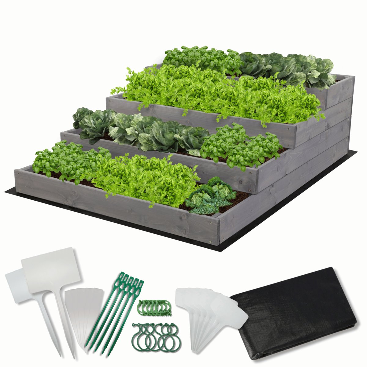 Skrzynia na warzywa warzywniak grządka IMPREGNOWANY 90x120 ZESTAW EKO / Wamar-Sosenka