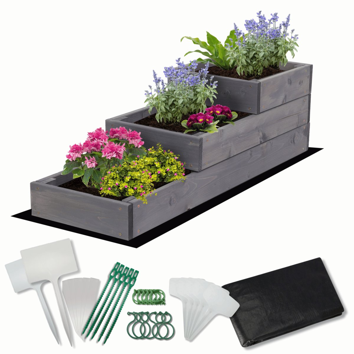 Skrzynia na warzywa warzywniak inspekt IMPREGNOWANY 30x90 ZESTAW ECO / Wamar-Sosenka