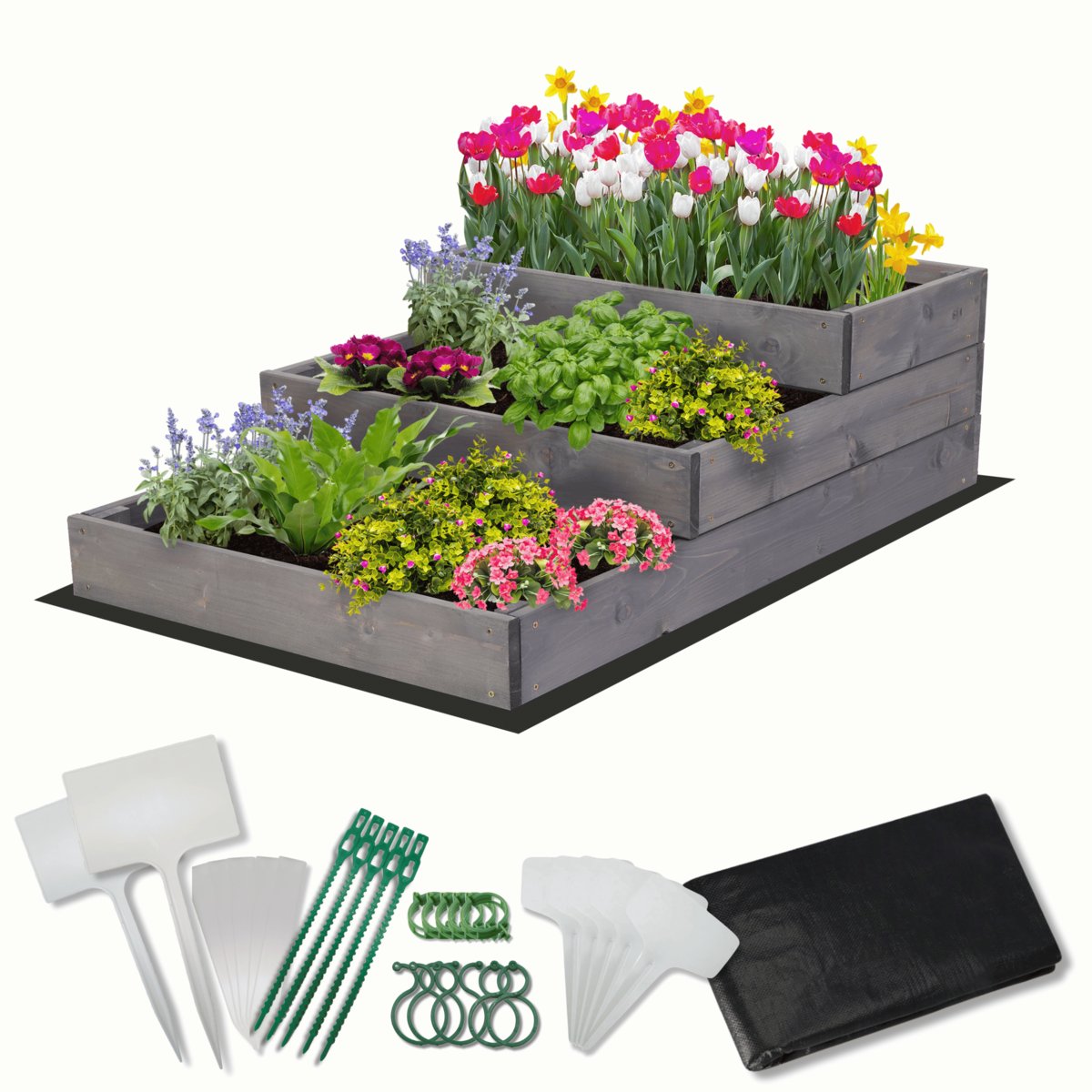 Skrzynia na warzywa warzywniak inspekt IMPREGNOWANY 60x90 ZESTAW ECO / Wamar-Sosenka