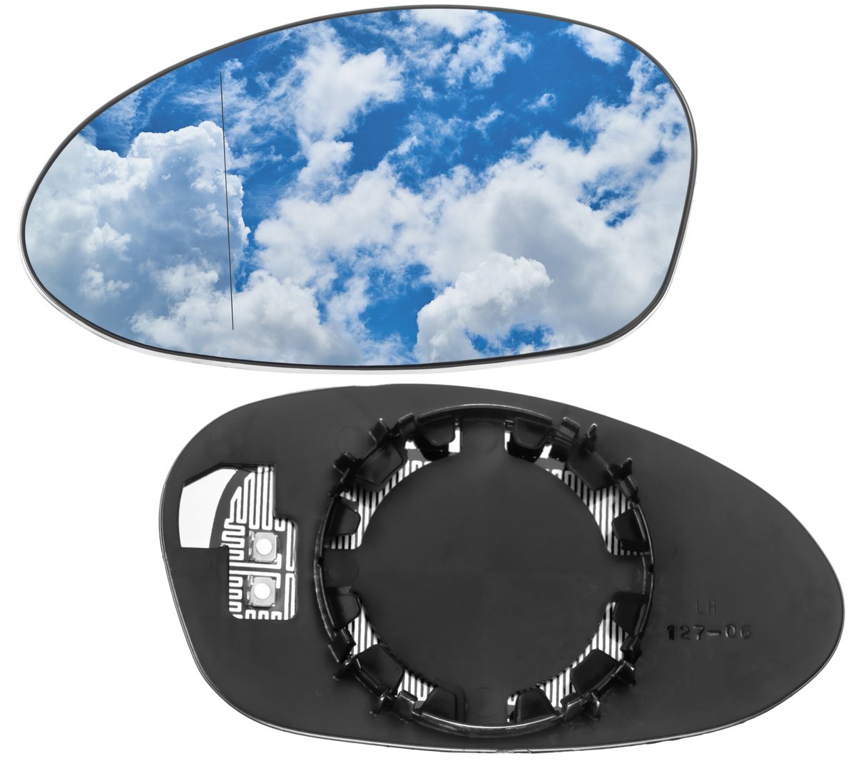 WKŁAD LUSTERKA LEWY GRZANY BMW 3 E90 E91 2004-2008