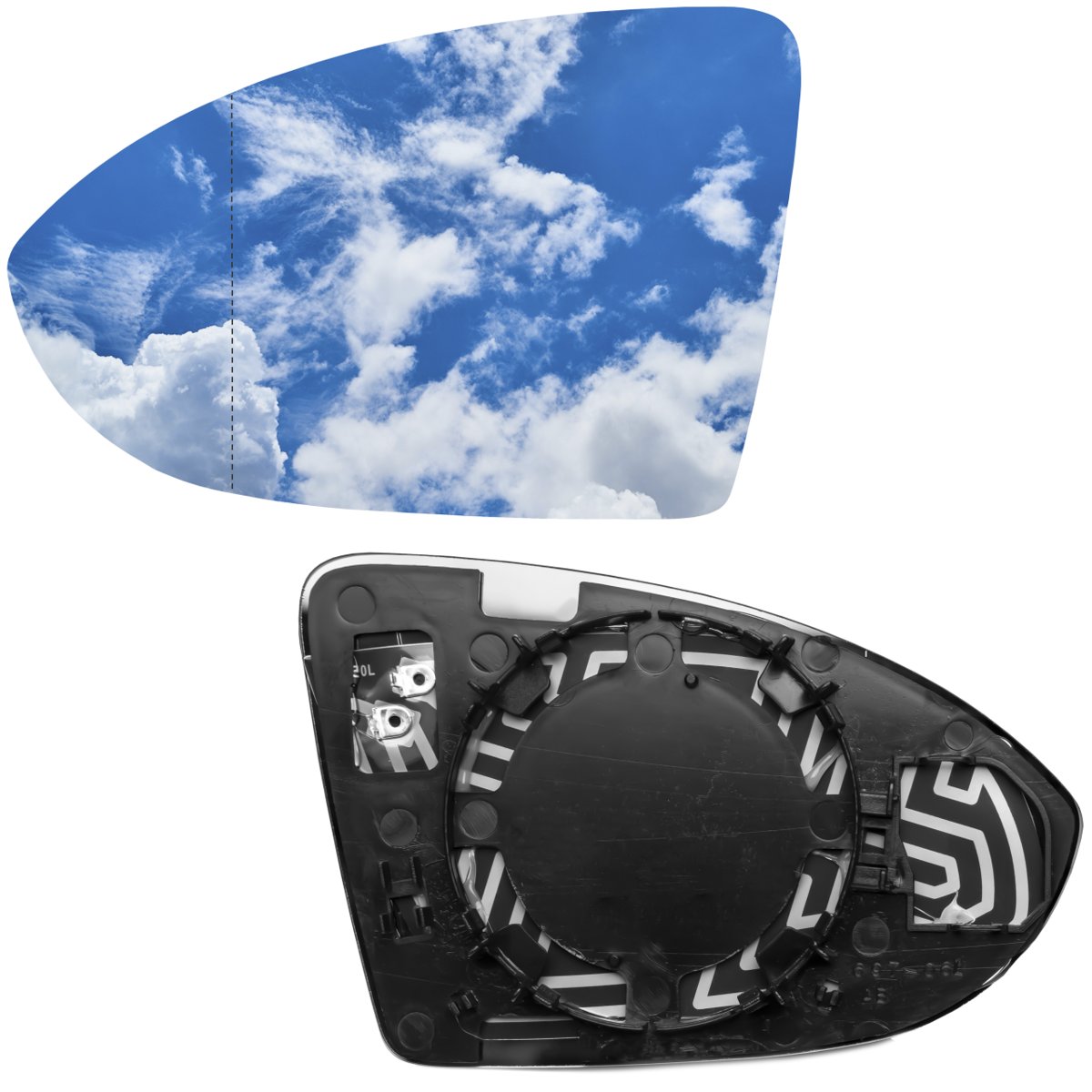 WKŁAD LUSTERKA LEWY GOLF 7 SPORTSVAN 2012-2017 Pń