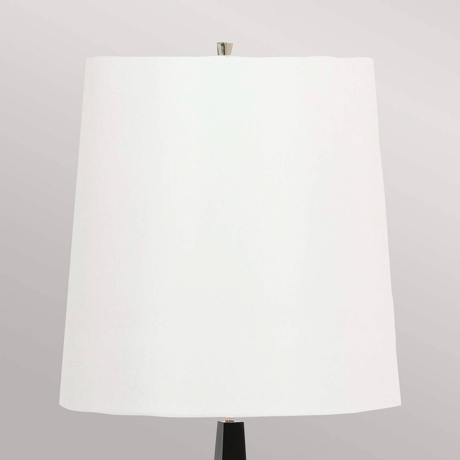 Elstead Lampa stojąca Ascent, czarna, biały klosz