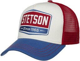 Czapka Highway Trucker by Stetson, niebiesko-czerwony, One Size Small