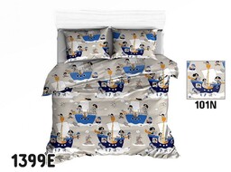 Extrapościel Pościel bawełniana 140x200 1399E piraci statki marynarska 101N