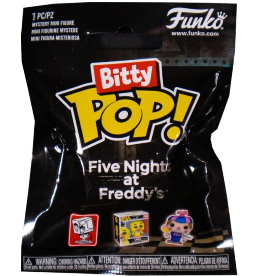 five nights at freddy's bitty 1x pack 2.5cm bonnie freddy funko pop!