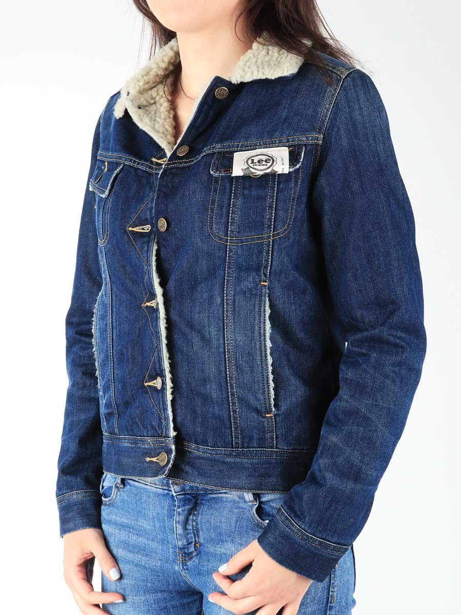 Kurtka Jeansowa Lee Sherpa Jacket L527CREV