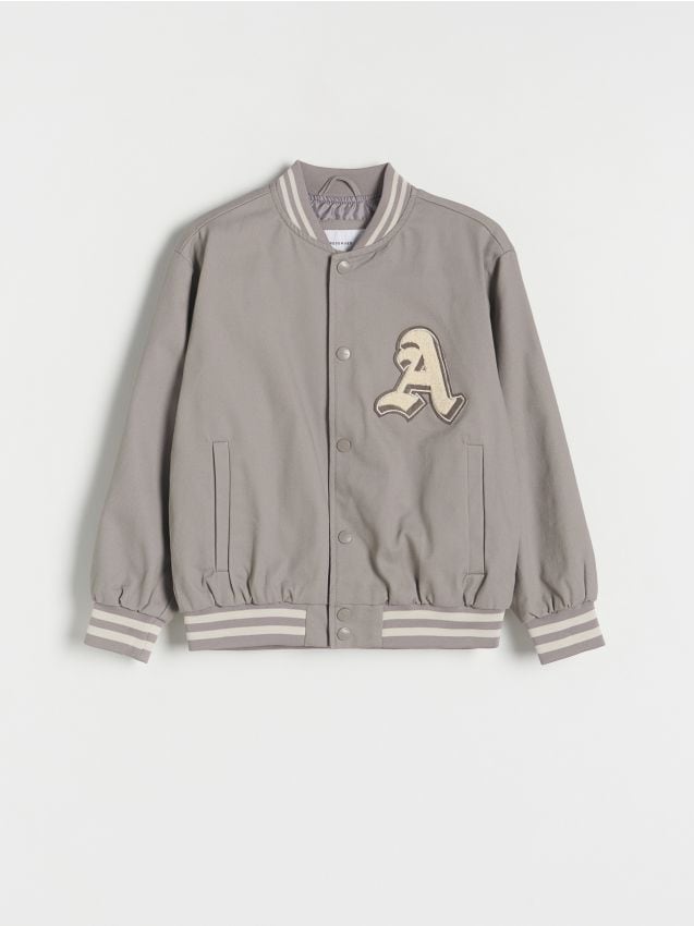 Reserved - Kurtka bomber oversize - brązowy