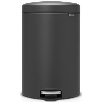 Brabantia BRABANTIA NewIcon Kosz pedałowy 20 l Szary powłoka mineralna 11 41 82 + 20 zł na pierwsze zakupy 11 41 82