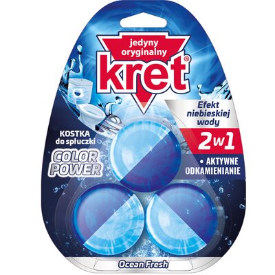 Kret Kret kostka do spłuczki 3x50g ocean fresh