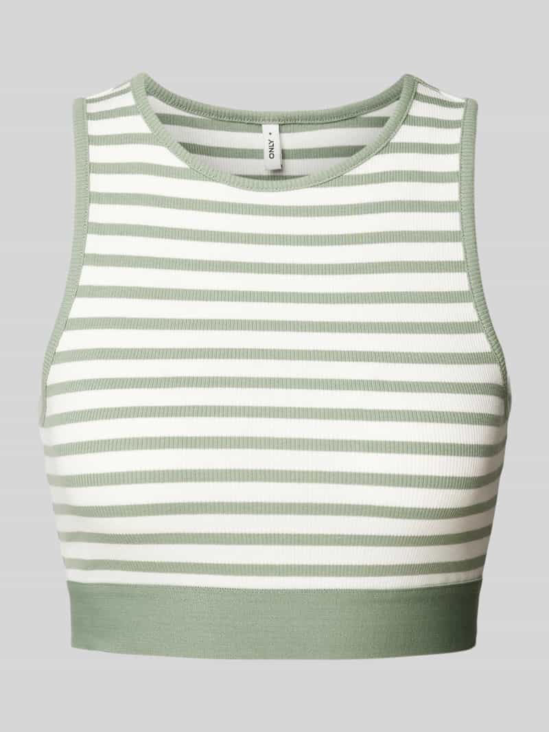 Top krótki ze wzorem w paski model ‘MIMI’