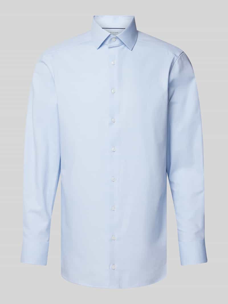 Koszula biznesowa o kroju Modern Fit z kołnierzykiem typu kent