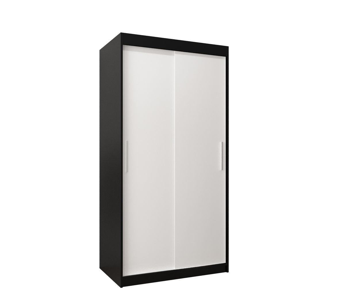 Szafa przesuwna garderoba TOKYO 100 gł. 62 Czarny / Biały