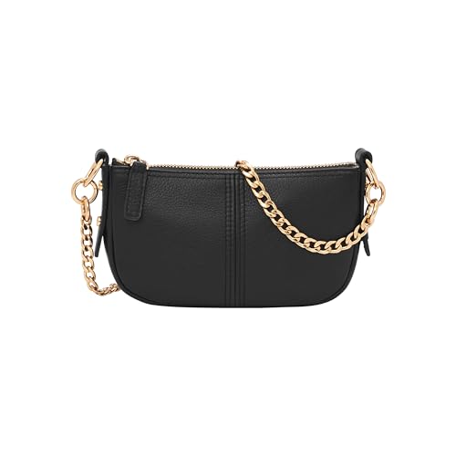 Fossil Mini Baguette Crossbody Jolie dla kobiet, skóra, ZB1906001, czarne