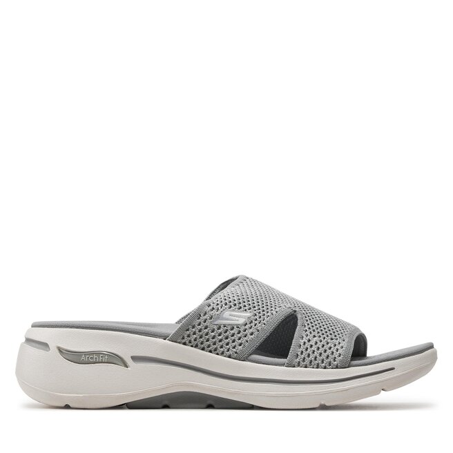 Klapki Skechers Go Walk Arch Fit Sandal-Joyful 140274/GRY Gray