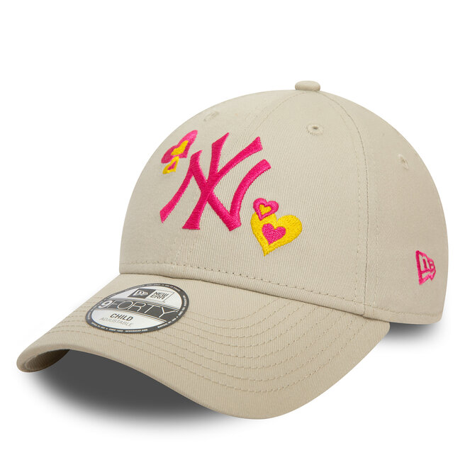 Czapka z daszkiem New Era Kids Icon 940 Nyy 60503348 Beżowy