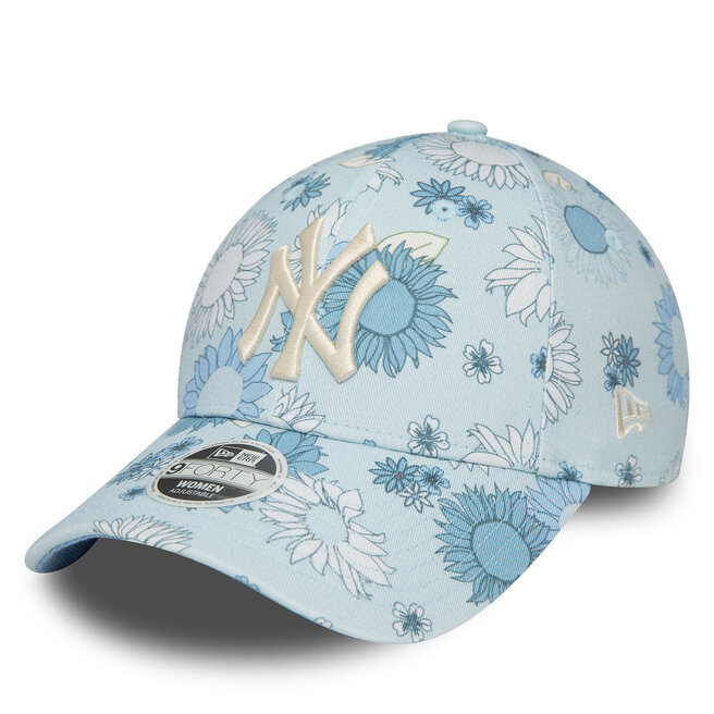 Czapka z daszkiem New Era Wmns Floral Aop 940 Nyy 60435004 Niebieski