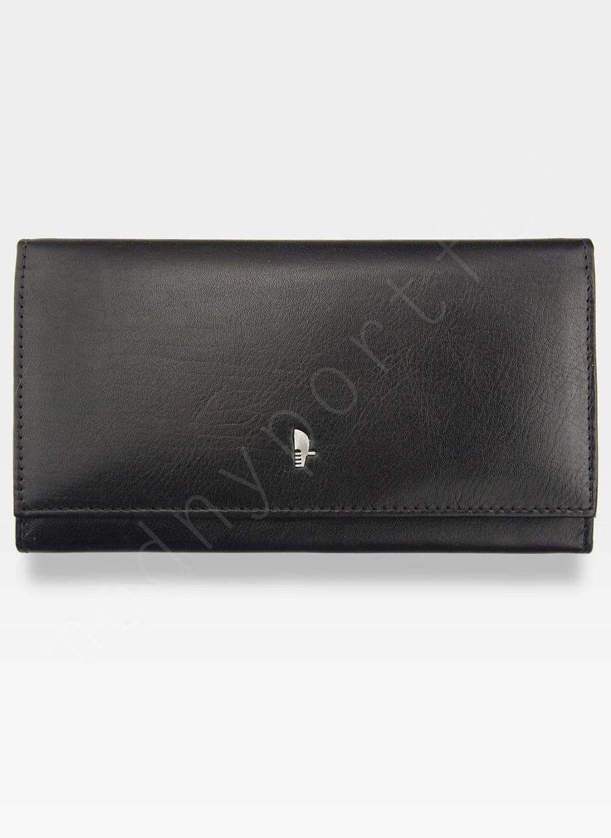 Portfel Damski Skórzany PUCCINI Rozbudowany Dla Praworęcznych Czarny MU1705