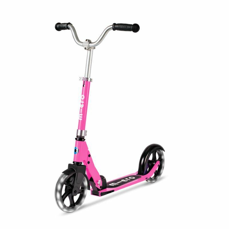 Micro - Dwukołowa Hulajnoga Ze Świecącymi Kołami Cruiser Led 200Mm - Pink