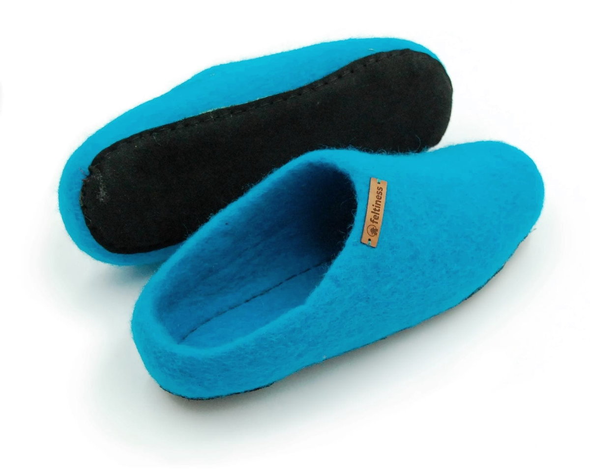 Feltiness, Morskie, kapcie wełniane z podeszwą 33-34 (22cm)