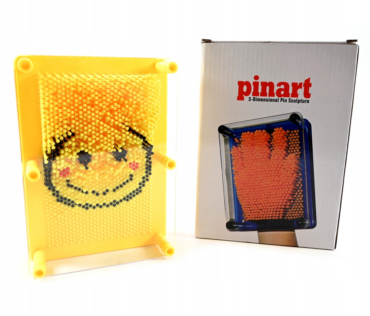 ŻÓŁTA TABLICA SZPILKOWA 3D PINART GADŻET ZABAWKA SENSORYCZNA DLA DZIECI