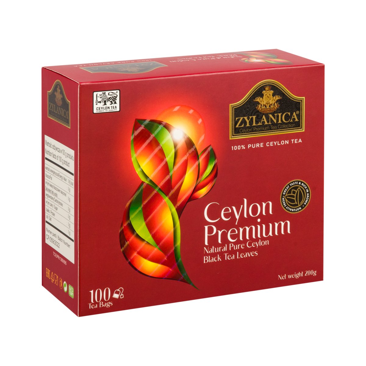 Czarna herbata Ekspresowa x100 Ceylon 100% Premium Zylanica 200g