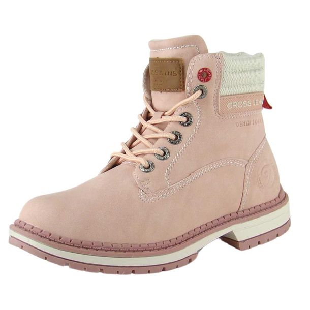 BUTY damskie CROSS JEANS EE2R4004C trekkingowe ZIMOWE różowe 41