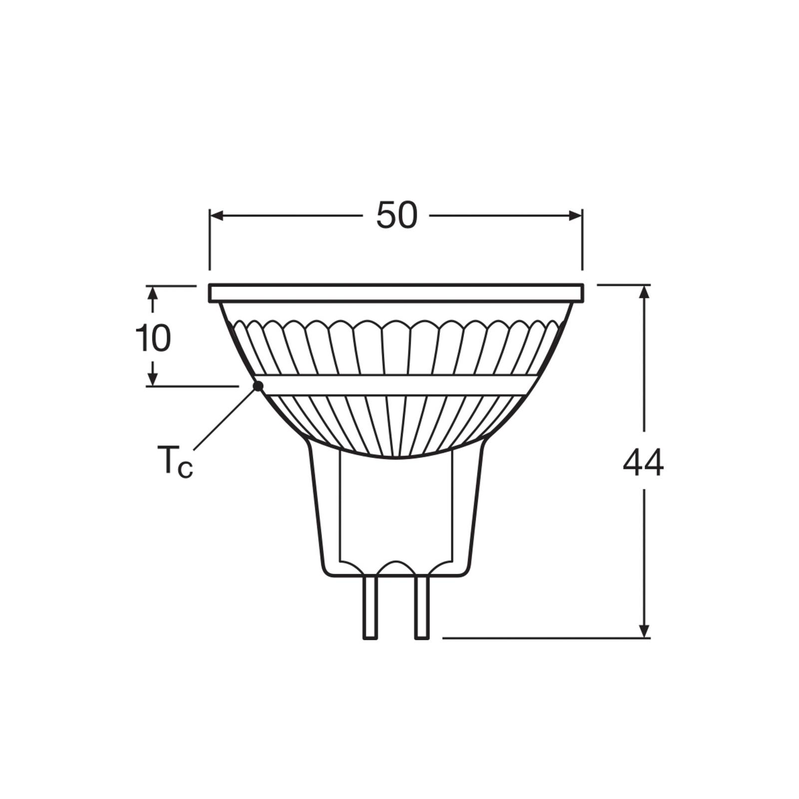 Reflektor LED OSRAM, GU5.3, 4,3 W, 12 V, 2700 K, 120°