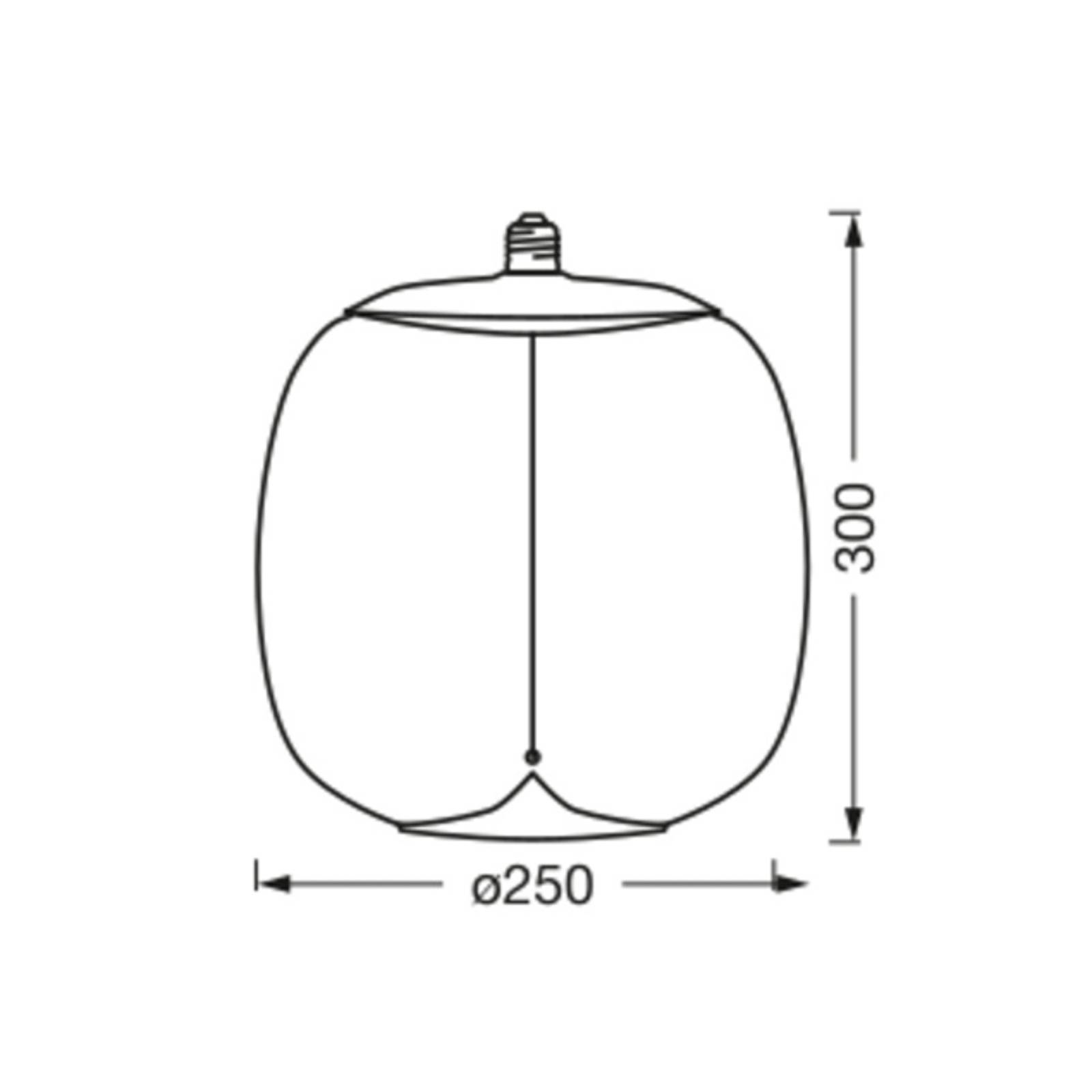 OSRAM Vintage 1906 Big Oval, bursztynowy, E27, 2700 K, żarnik