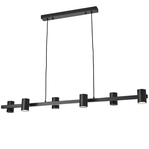 Noe lampa wisząca 6xGU10 czarna PL0111-BK