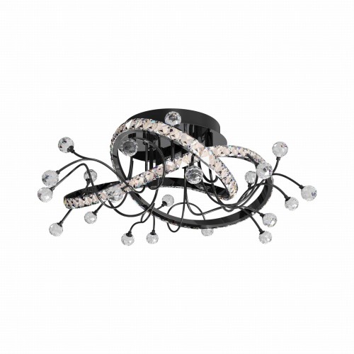 Maia lampa sufitowa (z pilotem) 1xLED/26W czarna MX3481-1S-3BCT