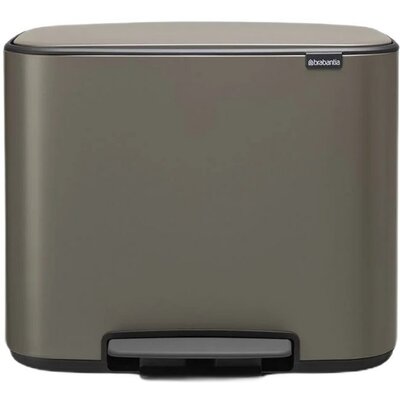 Brabantia Kosz na śmieci kuchenny 3x11l Bo Pedal Bin 3 komory Platynowy 12 10 67