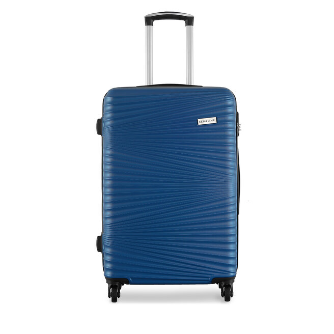 Walizka średnia Semi Line T5744-2 Granatowy