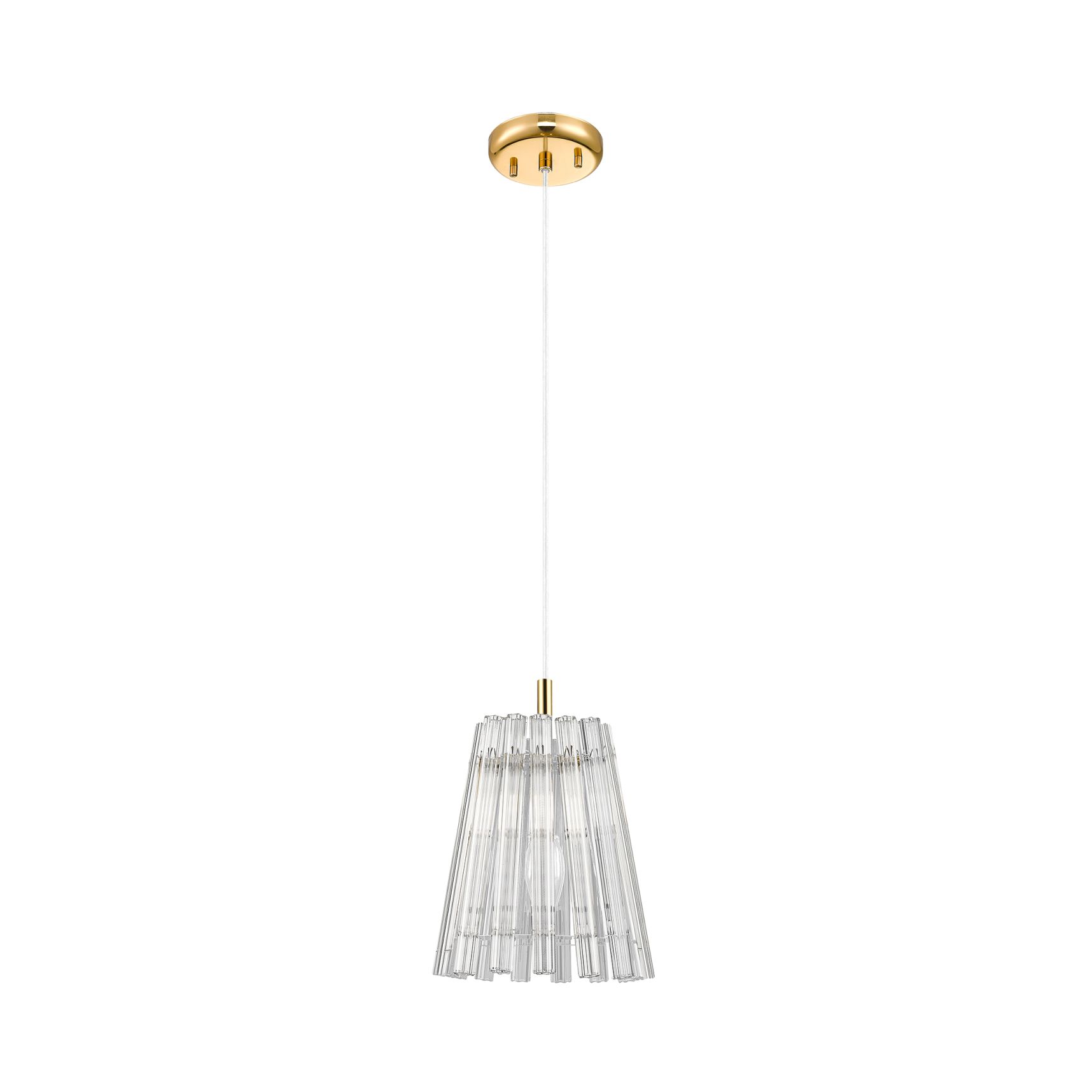 Szklana, dekoracyjna lampa wisząca P0547-01H-F9AC z serii BACH