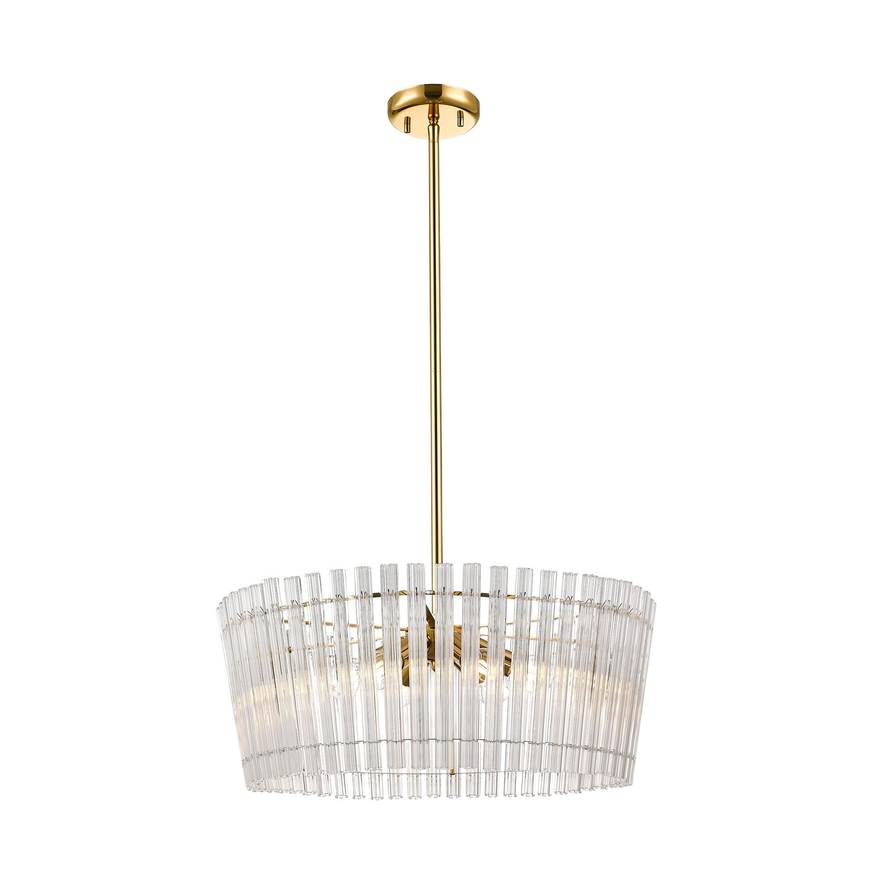 Ozdobna lampa na sztywnym zwisie P0547-06H-F9AC z serii BACH
