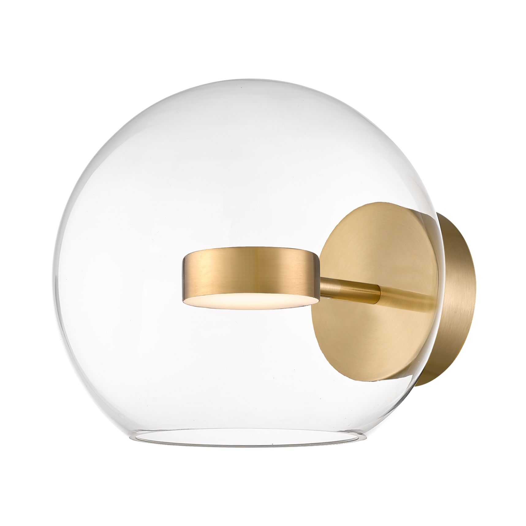 Elegancki, złoty kinkiet do salonu W0428-01D-L4AC z serii ENCELADUS