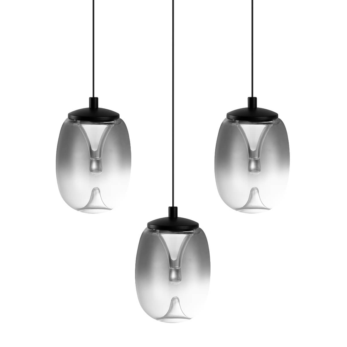 Loftowa lampa wisząca PAMELA AZ6268 Azzardo LED 15W 3000K przydymiona czarna