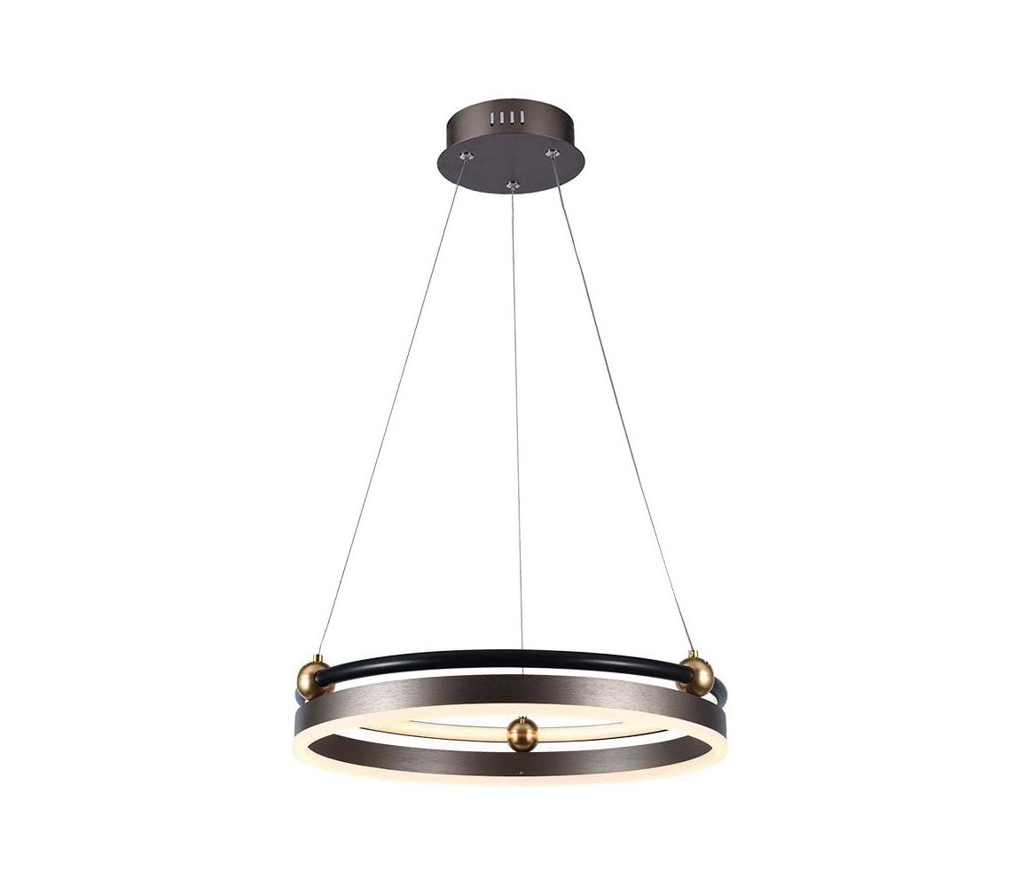 LED Żyrandol na lince LED/20W/230V 3000K śr. 42 cm brązowe