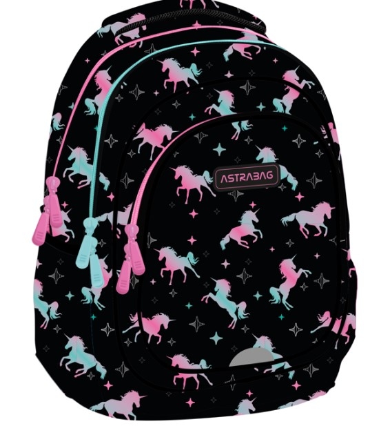 Astrabag, Plecak trzykomorowy - Unicorn squad (AB330)