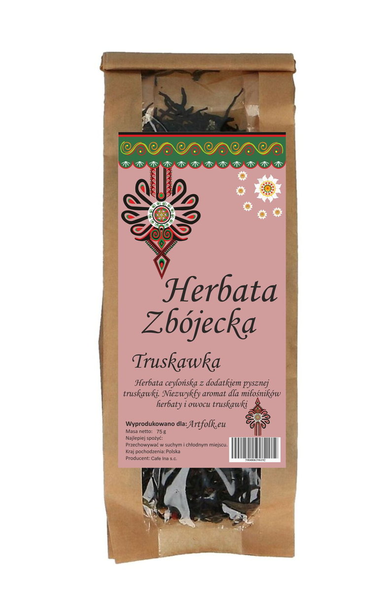 Herbata Zbójecka - truskawka 75g