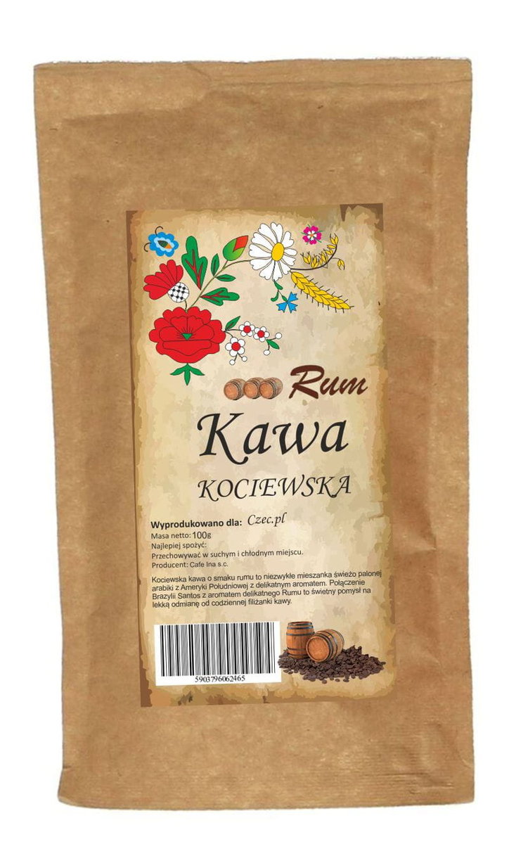 Kociewska kawa rum - aromatyzowana 100 g (mielona)