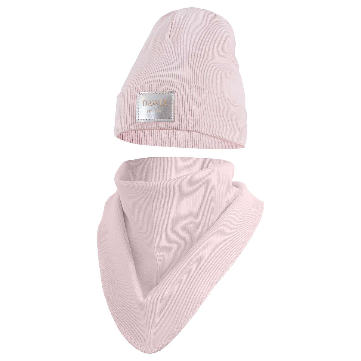 Czapka Wiosenna Jesienna Z Kominem Czapeczka Komplet Dla Dzieci 48-50 Róż