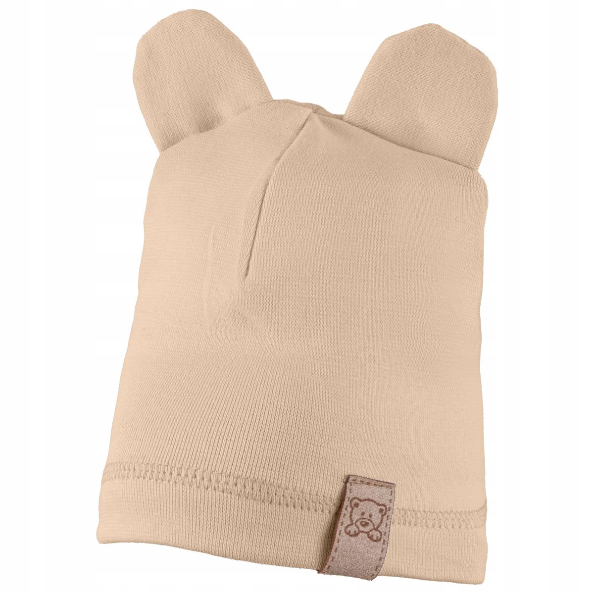 Czapeczka Wiosenna Jesienna Czapka Z Bawełny Dla Dzieci 42-44 Beżowa