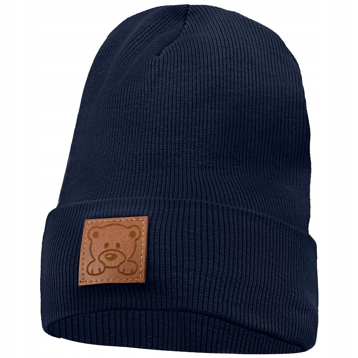 Czapeczka Wiosenna Jesienna Czapka Z Bawełny Dla Dzieci 40-42 Granat