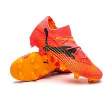 PUMA Unisex's Future 7 Pro+ Fg/Ag buty piłkarskie, Sunset Glow PUMA Black Sun Stream, 42.5 EU