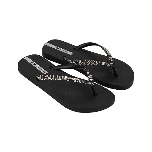Ipanema Damskie japonki Duna FEM, czarny/czarny/szary, 37 EU, Black Black Grey, 37 eu