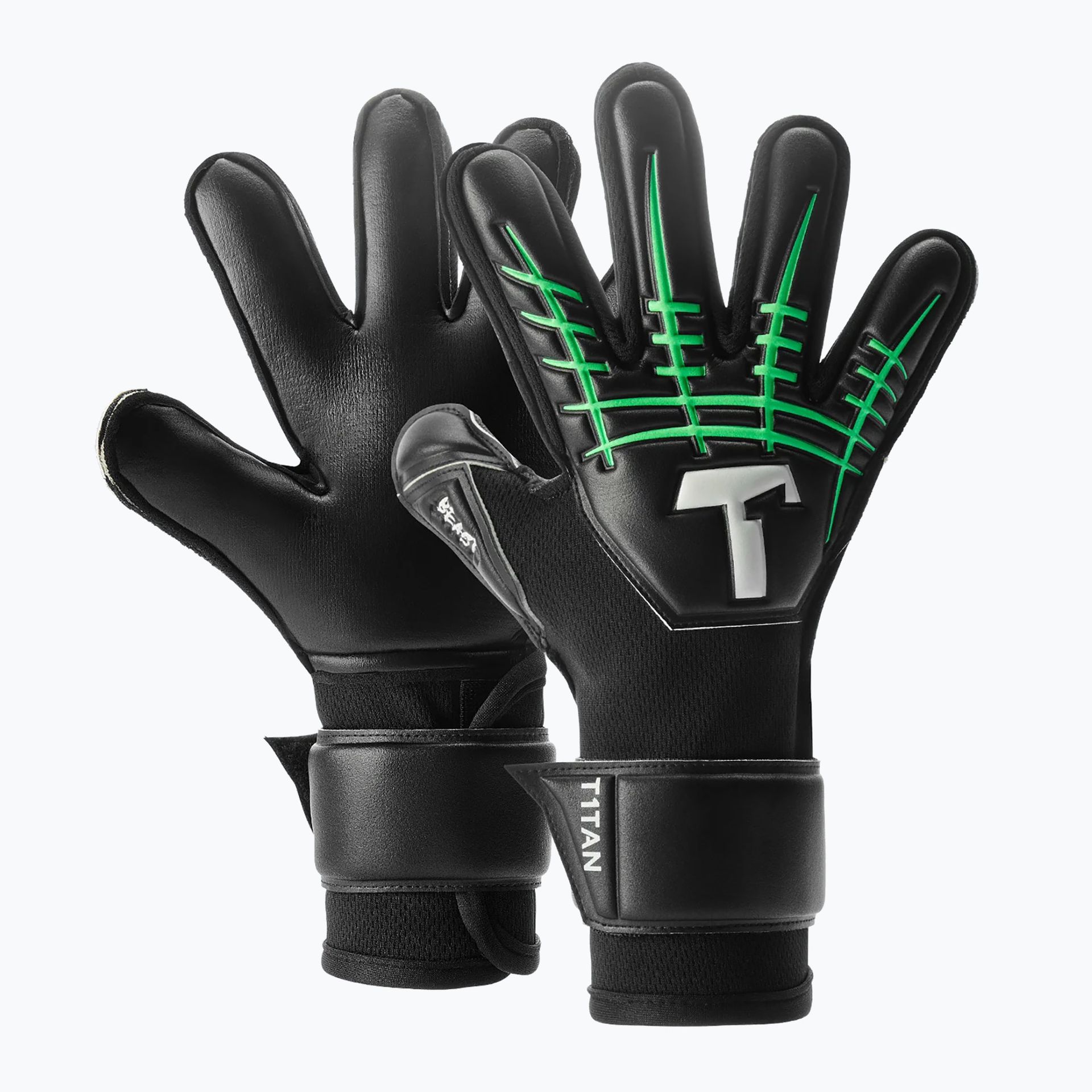 Rękawice bramkarskie dziecięce T1TAN Fluo Beast 3.0 Junior black