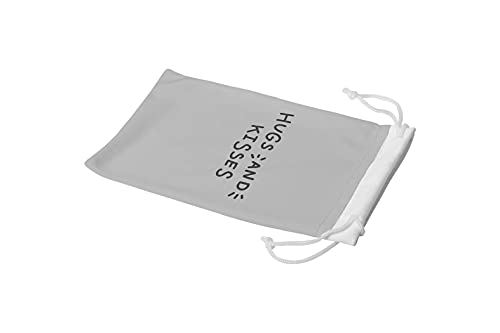 Bonamaison Etui na okulary z cyfrowym nadrukiem, etui na okulary przeciwsłoneczne, 100% bawełna, miękkie i smukłe, ochronne etui na okulary z zamknięciem na sznurek, 1 sztuka, 11 x 19 cm