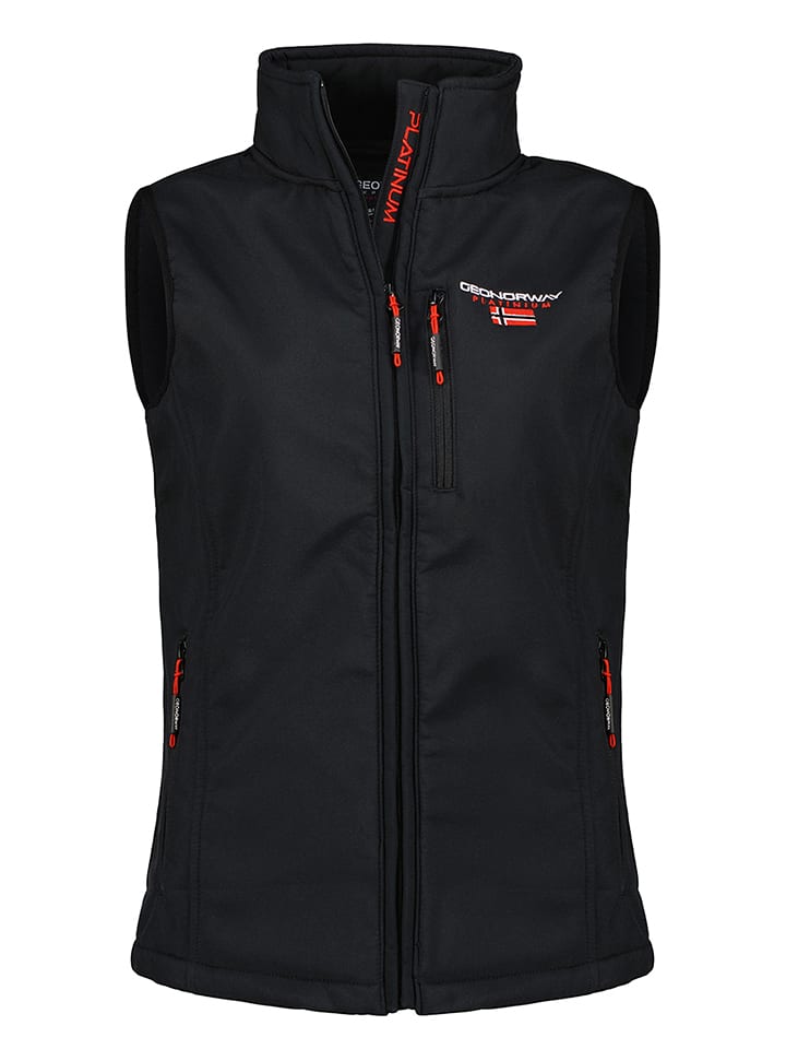 Geographical Norway Kamizelka softshellowa w kolorze czarnym