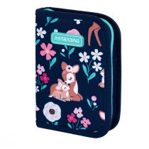 Piórnik pojedynczy dwuklapkowy bez wyposażenia Astrabag Baby Deer