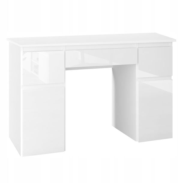 Biurko MEGAN B1 białe FRONTY POŁYSK